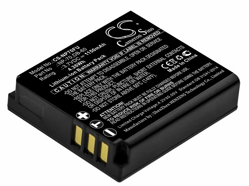 Аккумулятор для BP-DC4, CGA-S005E, D-Li106, NP-70 (1150mAh)