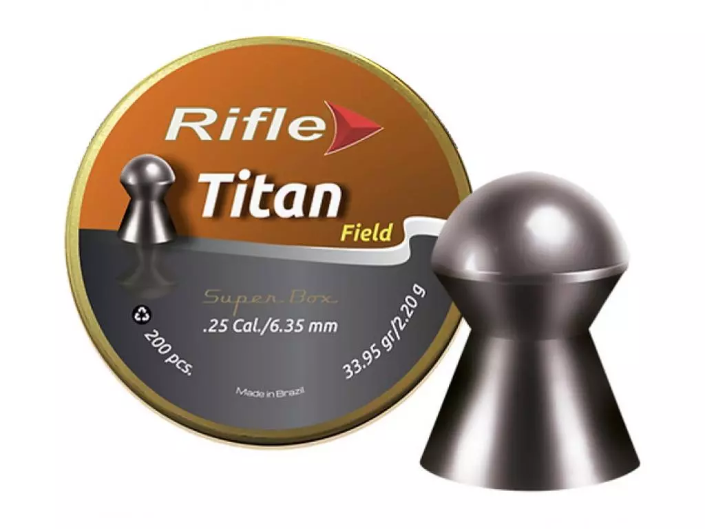 Пневматические пули Rifle Field Series Titan 6,35 мм 2,2 грамма (200 штук)