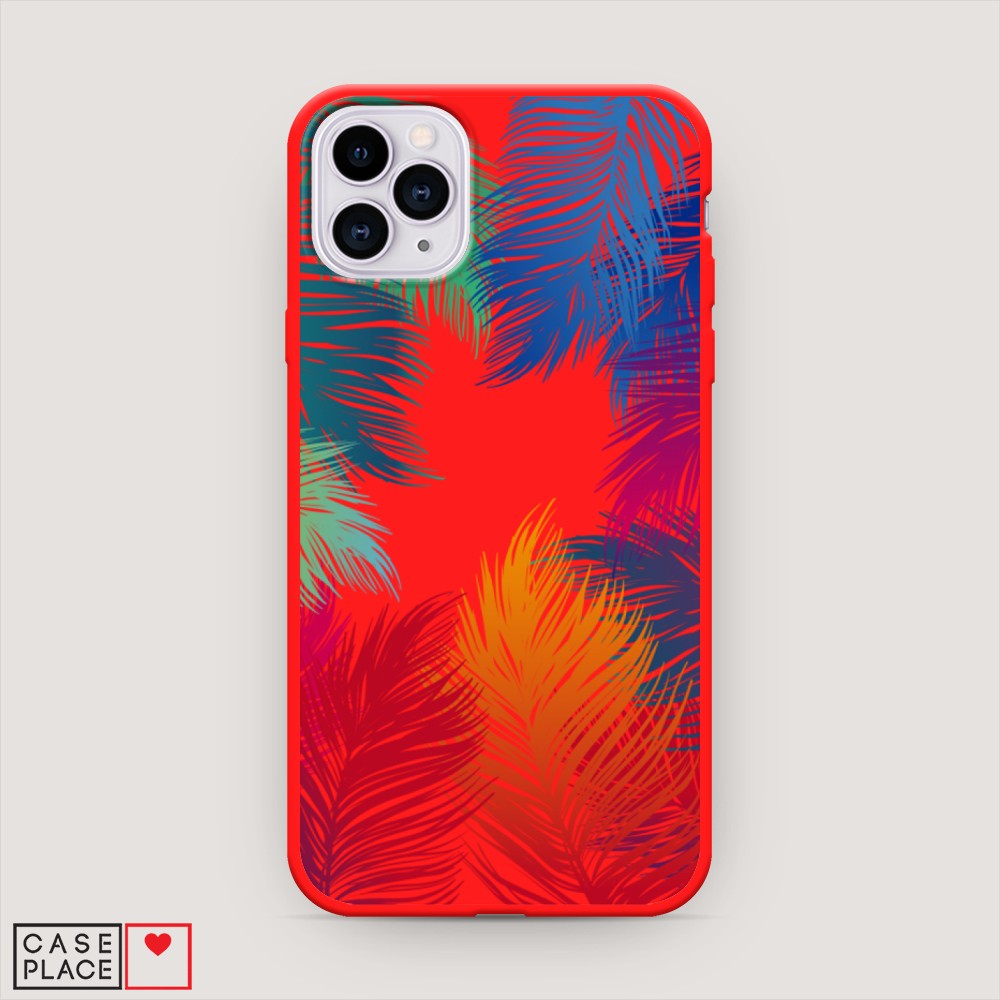 

Чехол Awog на Apple iPhone 11 Pro Max / Айфон 11 Pro Max "Рамка из перьев", Разноцветный, 12253-1