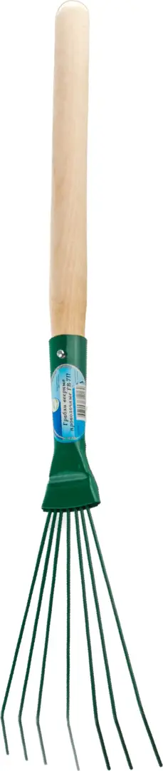 

Грабли веерные Ручные 12204190 20 см x 60 см с черенком, Зеленый