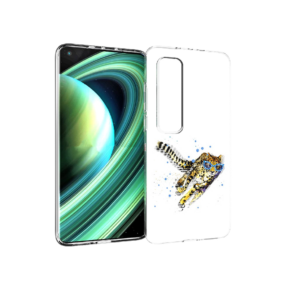 

Чехол MyPads Tocco для Xiaomi Mi 10 Ultra гепард в очках (PT156404.264.287), Прозрачный, Tocco