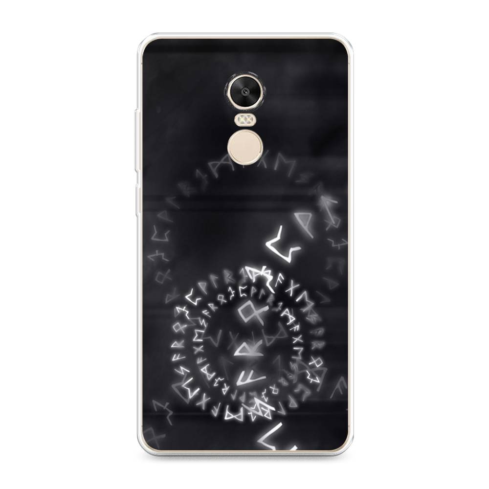 

Чехол на Xiaomi Redmi Note 4X "Руны", Серый;черный, 31950-3