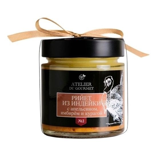 

Риет из индейки Atelier du gourmet апельсин-имбирь-курага 200 г