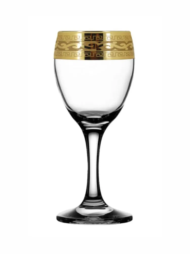 Подарочный набор бокалов для вина с алмазной гравировкой PROMSIZ Версаль 250 мл 6 шт.