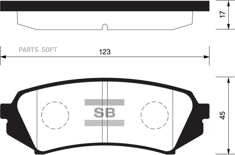 

Тормозные колодки Sangsin brake задние SP1380, SP1380