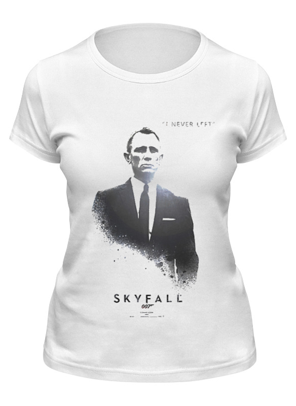 

Футболка женская Printio Skyfall белая L, Белый, Skyfall