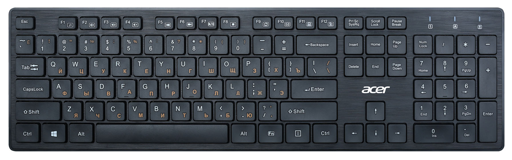 Проводная клавиатура Acer OKW122 Black (ZL.KBDEE.00C)