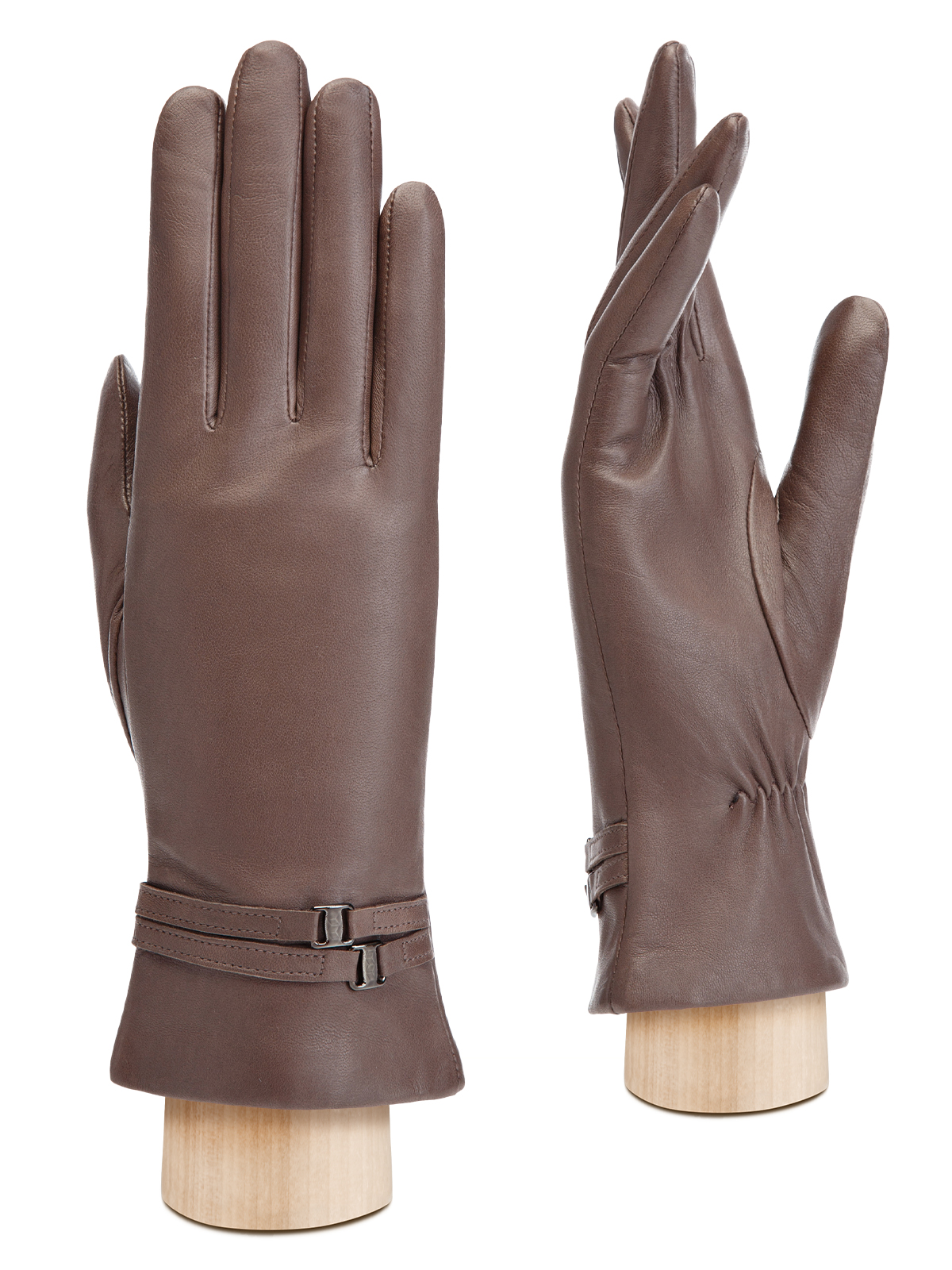 Перчатки женские Eleganzza IS5054 серо-коричневые р. M