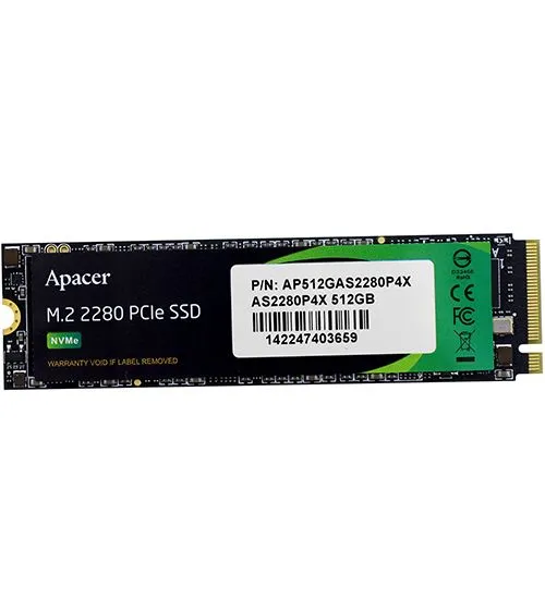 SSD накопитель Apacer AS2280P4X M.2 2280 512 ГБ (AP512GAS2280P4X-1)