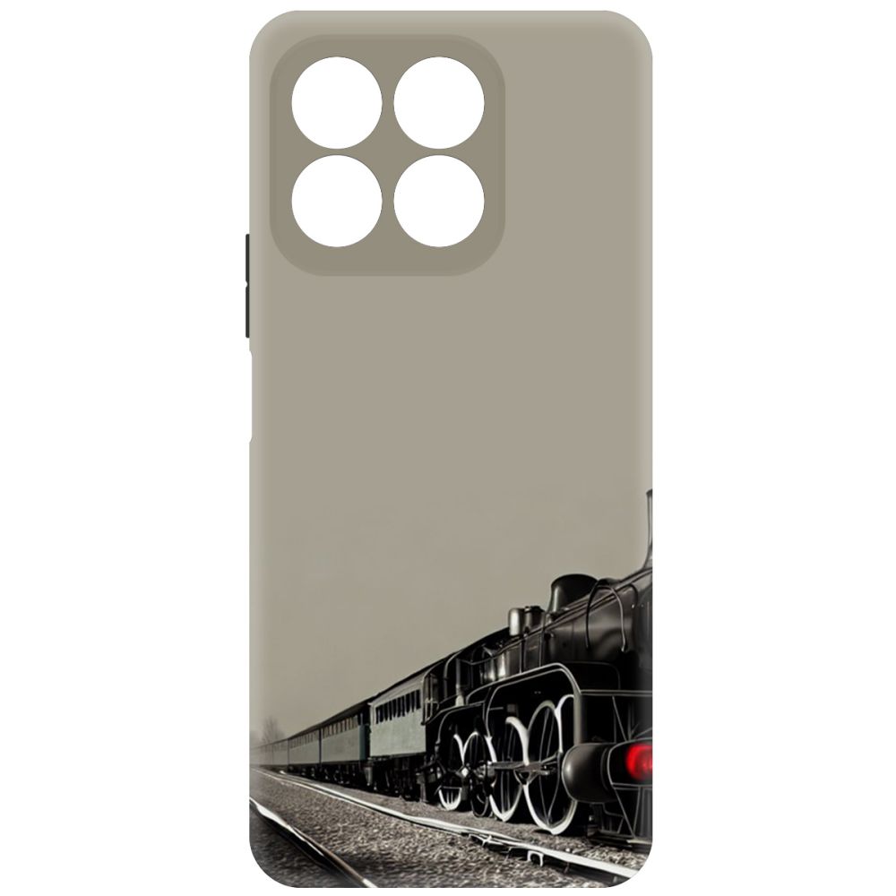 

Чехол-накладка Krutoff Soft Case Паровоз для Honor X8b черный