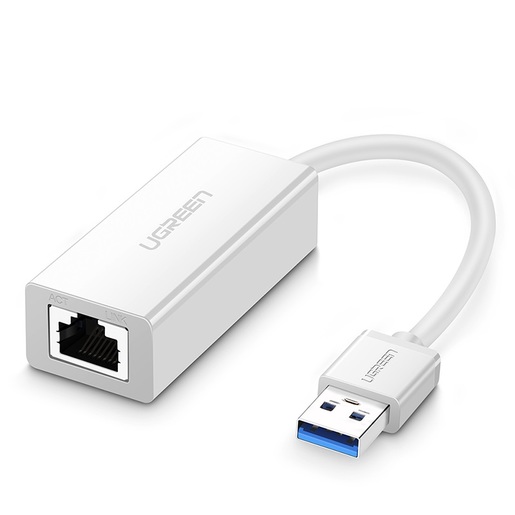 Адаптер uGreen CR111 (20255) USB 3.0 Gigabit Ethernet Adapter белый