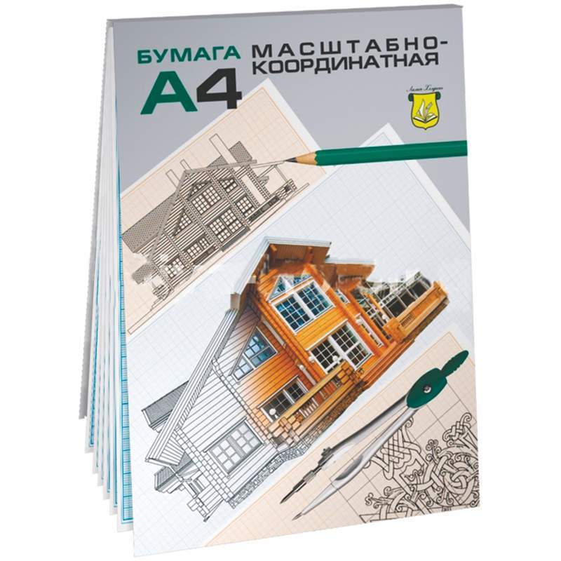 

Бумага масштабно-координатная (миллиметровка) Лилия Холдинг 297303, 20л., А4, 5шт., Голубой, 297303