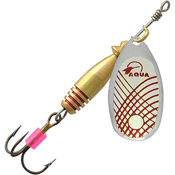 

Блесна AQUA COLAN 10,0g, № , CL-06 (серебро, красный), 2 шт, Серебристый;красный, COLAN вертушка