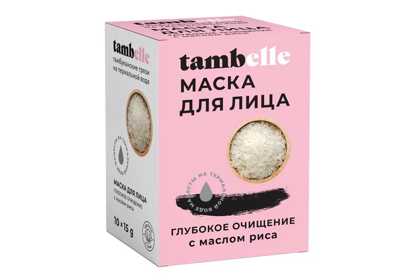 

Маска для лица Tambelle в саше Глубокое очищение 15 г коробка 10 шт