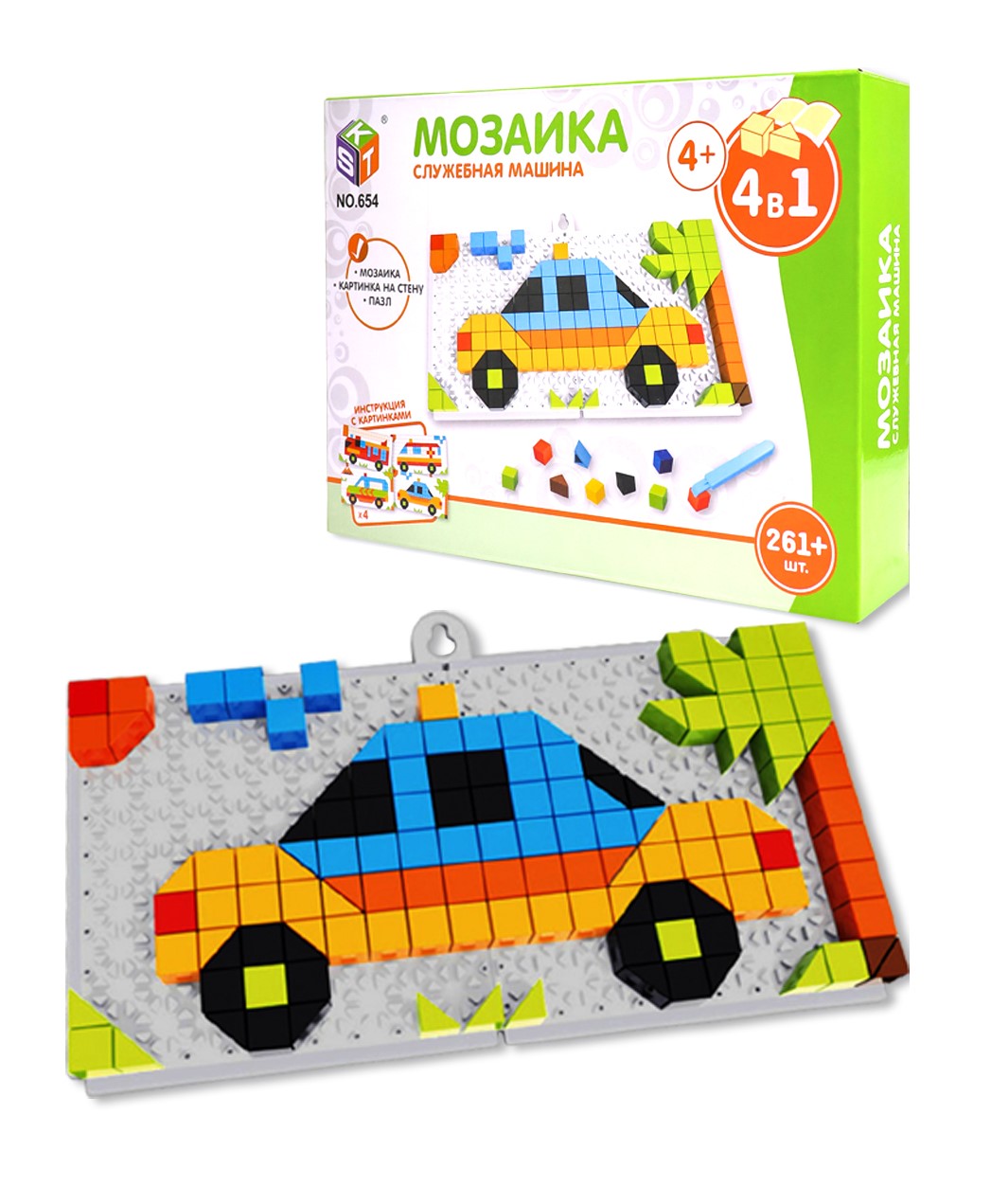 

Мозаика Служебная машина 4 в 1, 261 элемент 1939248