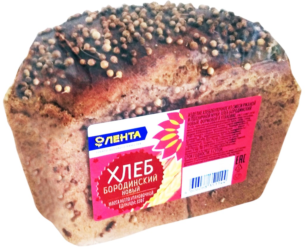 Хлеб Лента Бородинский ржано-пшеничный 380 г