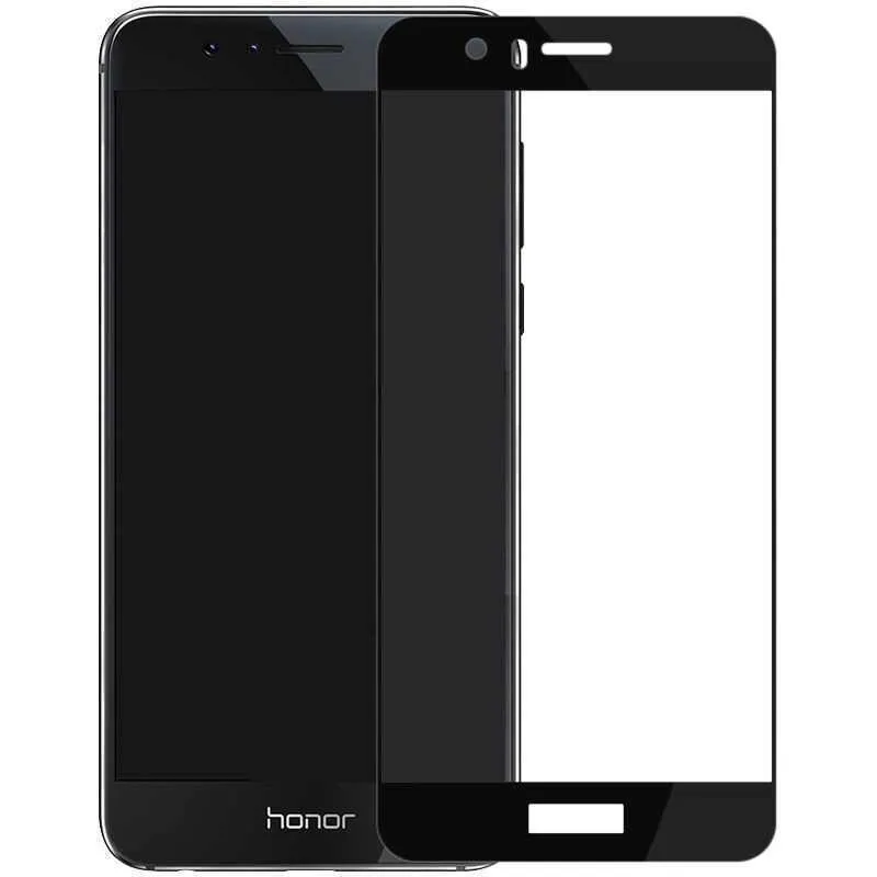 

Защитное стекло на Honor 8, 3D Fiber, черный, X-case