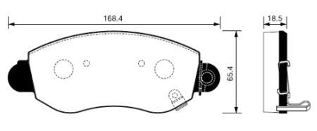 

Тормозные колодки Sangsin brake передние SP1275, SP1275