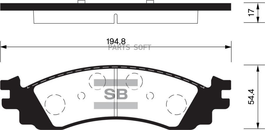 

Тормозные колодки Sangsin brake передние SP1510, SP1510