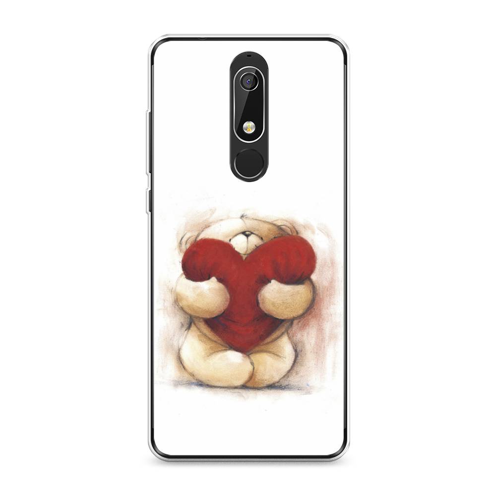 

Чехол Awog "Мишка с сердцем 1" для Nokia 5.1, 121750-6