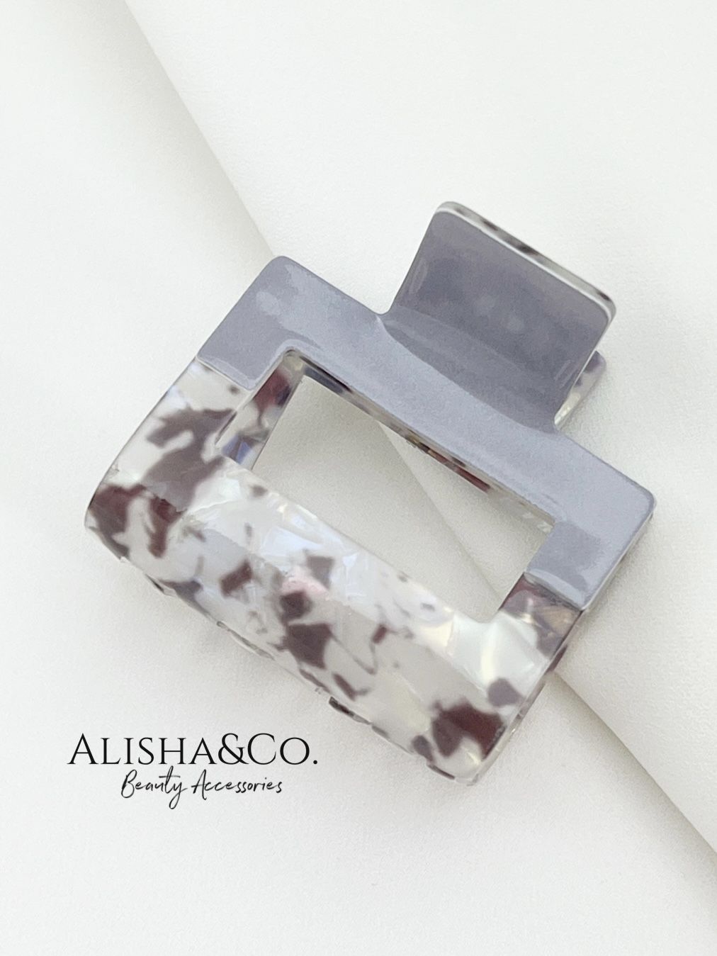 

Заколка-краб женская Alisha&Co. Fusion серая, 1 шт, Серый, Fusion