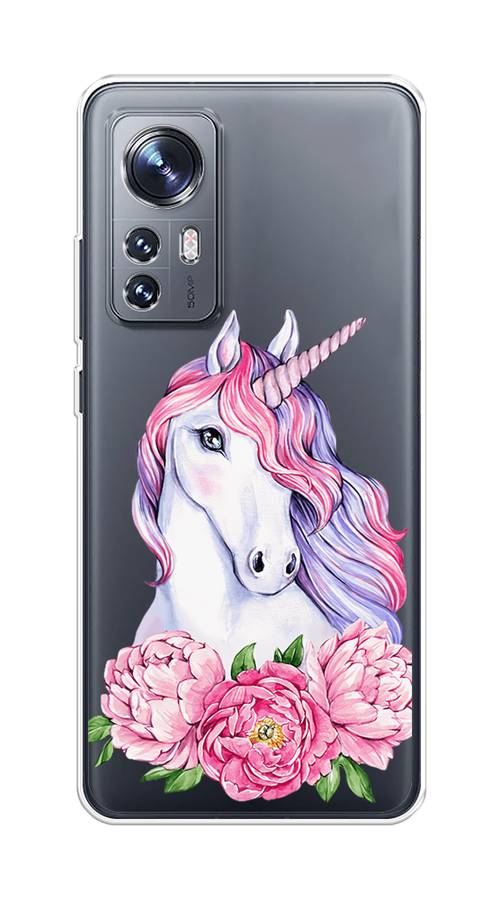 

Чехол на Xiaomi 12/12X/12S "Единорог с пионами", Розовый;белый;зеленый, 316050-1
