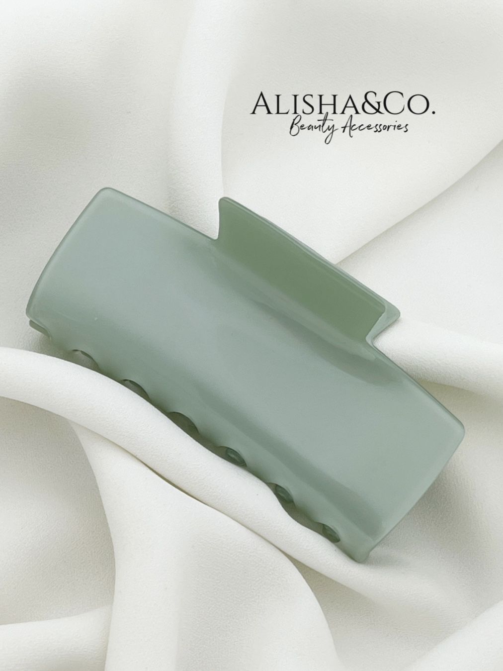 

Заколка-краб женская Alisha&Co. GLAZE зеленая мята, 1 шт, Зеленый, GLAZE