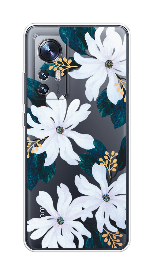 

Чехол на Xiaomi 12/12X/12S "Delilah Flower", Зеленый;белый, 316050-1