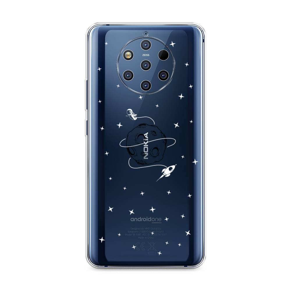

Чехол на Nokia 9 Pure View "Полет вокруг луны", Белый;серый;черный, 122350-2