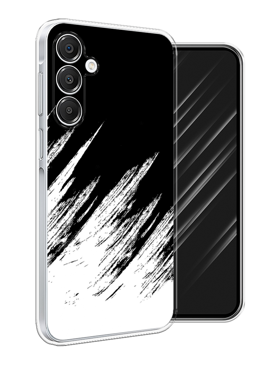 

Чехол Awog на Samsung Galaxy A16 "Черно белые брызги", Черный;белый;бежевый, 2110250-1