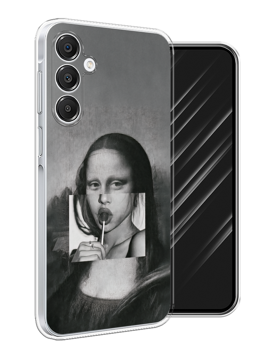 

Чехол Awog на Samsung Galaxy A16 "Mona Lisa sucking lollipop", Серый, 2110250-1