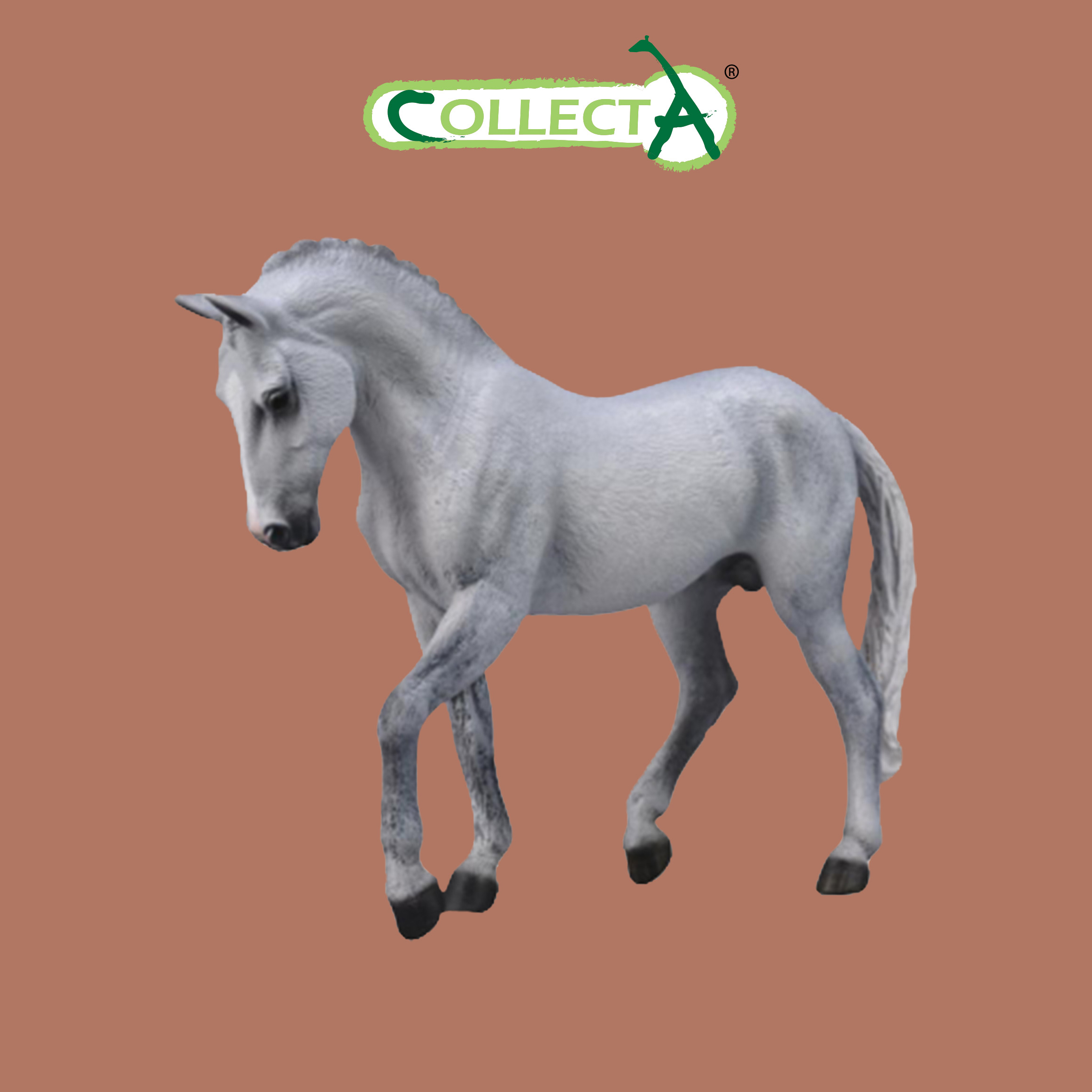 

Фигурка Collecta лошади Жеребец Тракенер - серый, XL