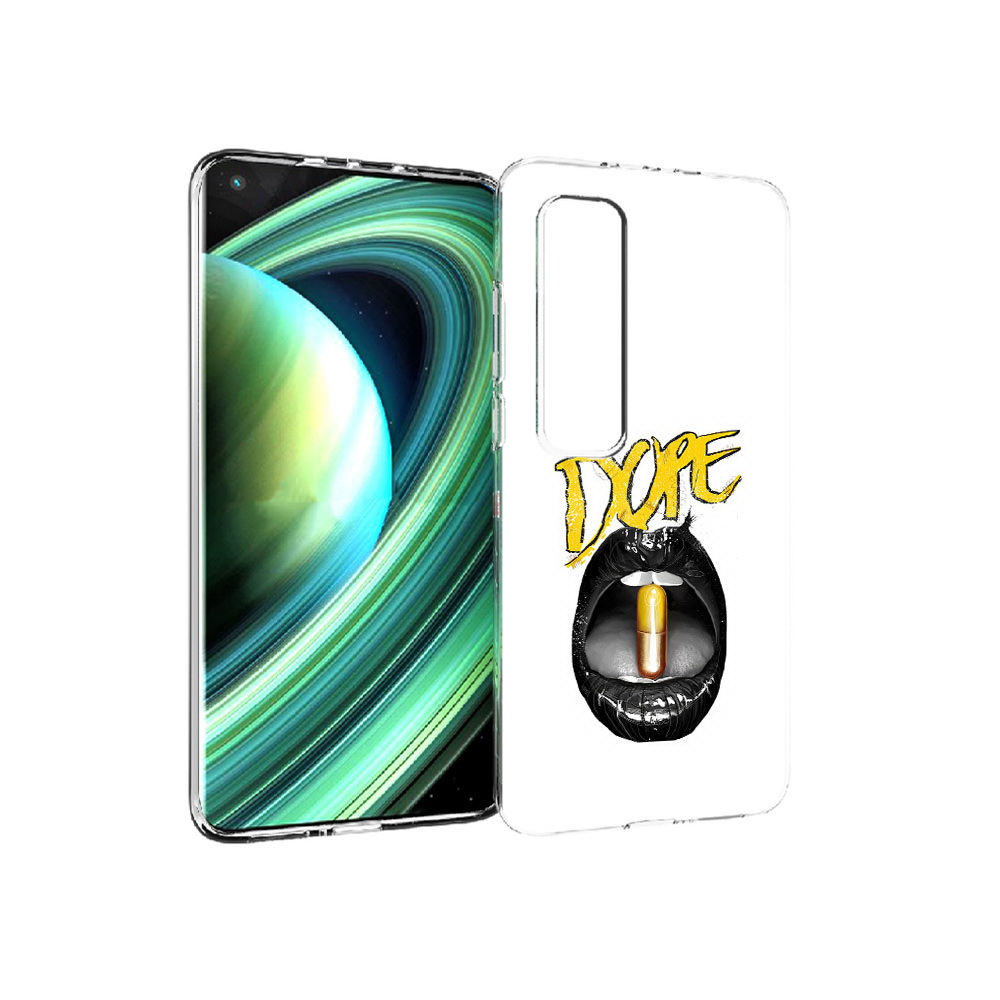 

Чехол MyPads Tocco для Xiaomi Mi 10 Ultra губы (PT156404.264.303), Прозрачный, Tocco
