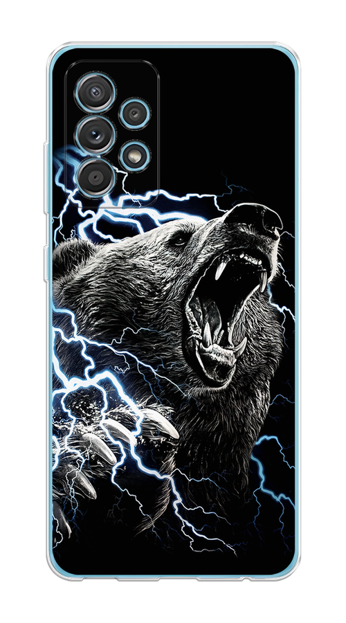 

Чехол на Samsung Galaxy A52/A52s "Гроза и медведь", Черный;серый;серебристый, 2102450-1