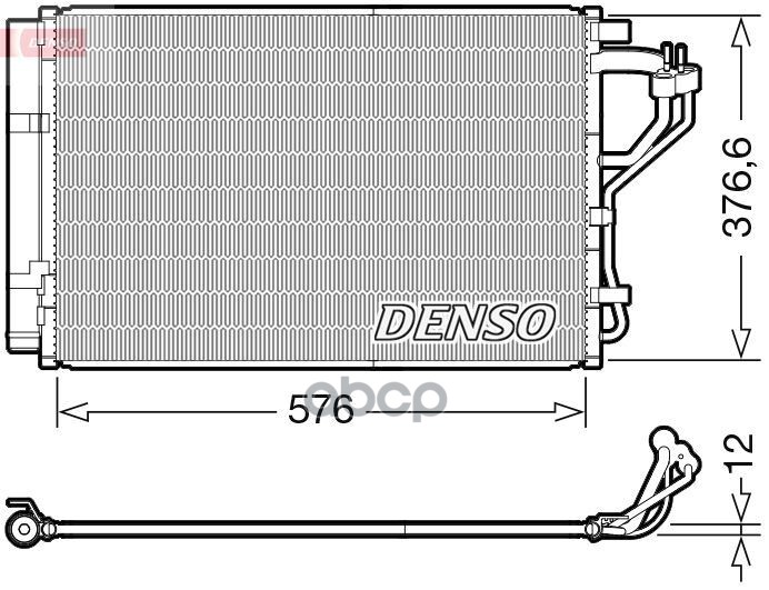 

Радиатор Кондиционера Denso арт. DCN41010