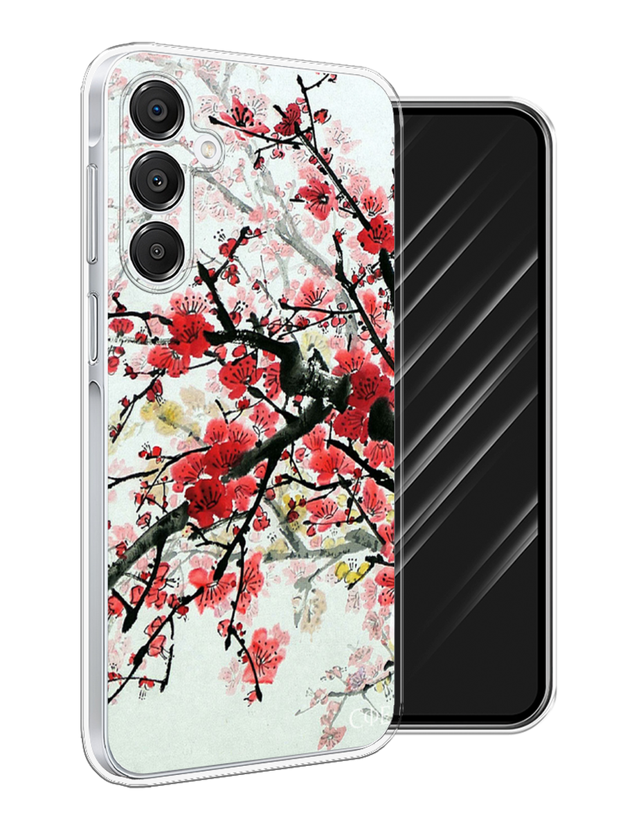 

Чехол Awog на Samsung Galaxy A16 "Сакура", Розовый;черный, 2110250-1