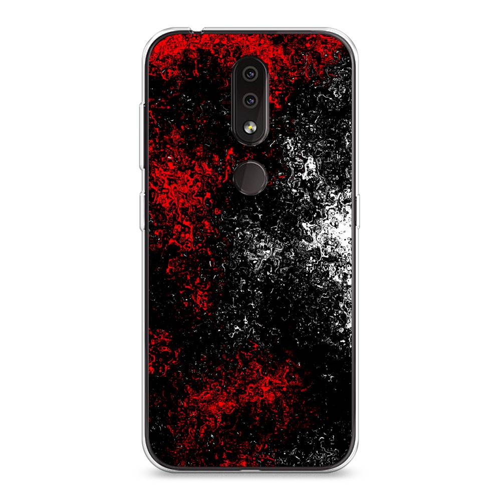 

Чехол на Nokia 4.2 "Монотипия", Красный;черный;белый, 122550-3