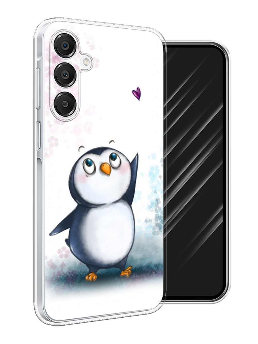

Чехол Awog на Samsung Galaxy A16 "Пингвин и сердечко", Белый, 2110250-1