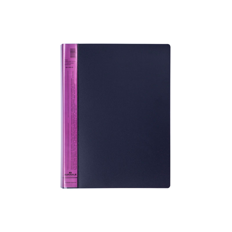 Папка Durable Duralook Color, с 40 впаянными карманами, А4, корешок 25 мм,, Розовый