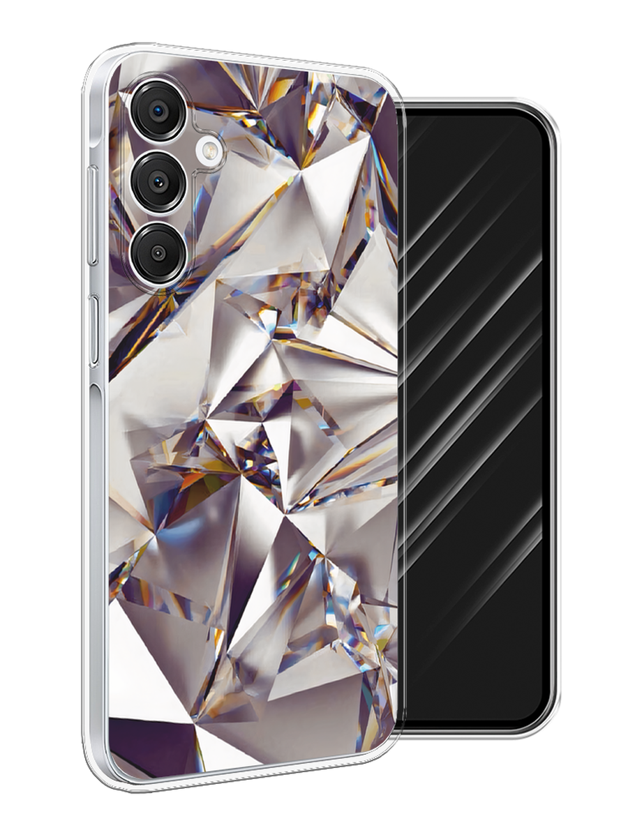 

Чехол Awog на Samsung Galaxy A16 "Бриллианты", Серебристый;бежевый, 2110250-1