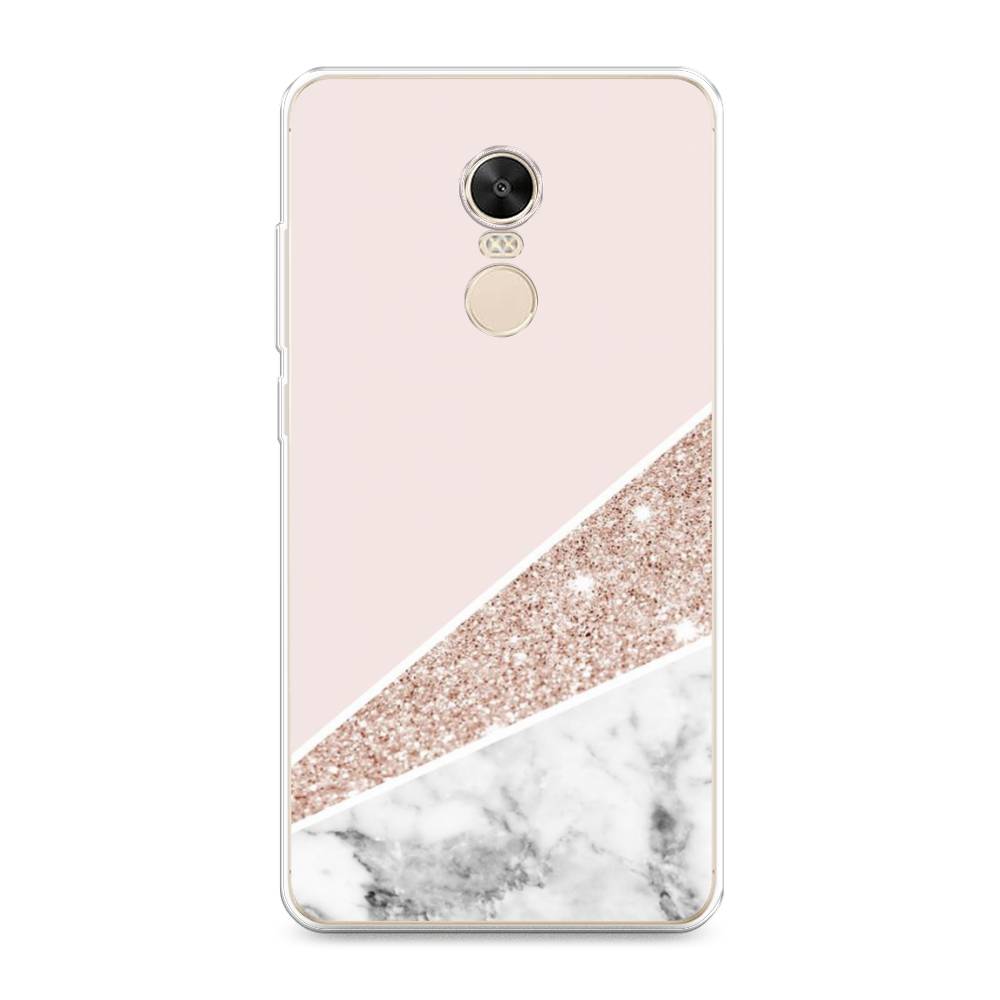 

Чехол на Xiaomi Redmi Note 4X "Блестящий розовый мрамор", 31950-3