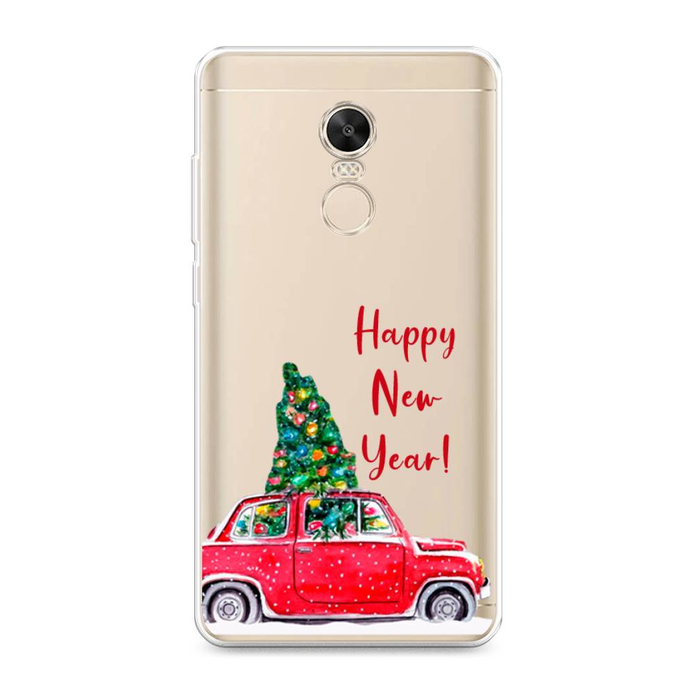 

Чехол на Xiaomi Redmi Note 4X "Happy New Year", Красный;зеленый, 31950-5