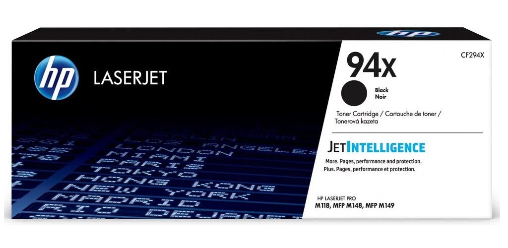

Картридж для лазерного принтера HP 94X (CF294X) черный, оригинальный, 94X