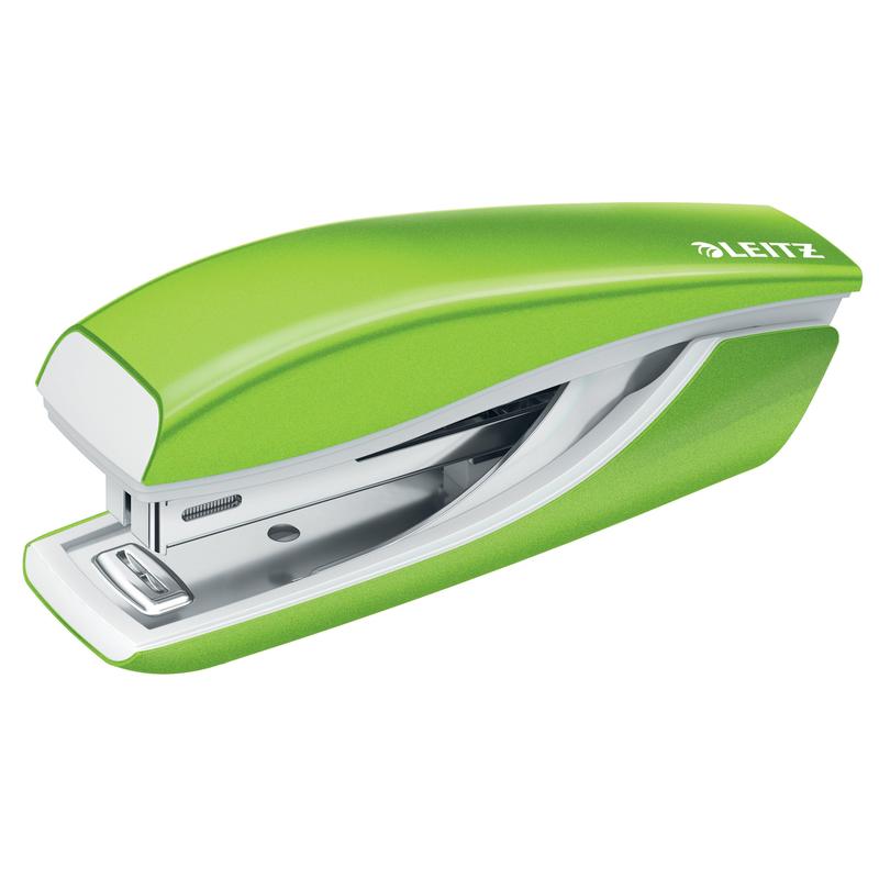

Степлер металлический Leitz 1312244 Nexxt Wow 10 листов зеленый металлик, Leitz