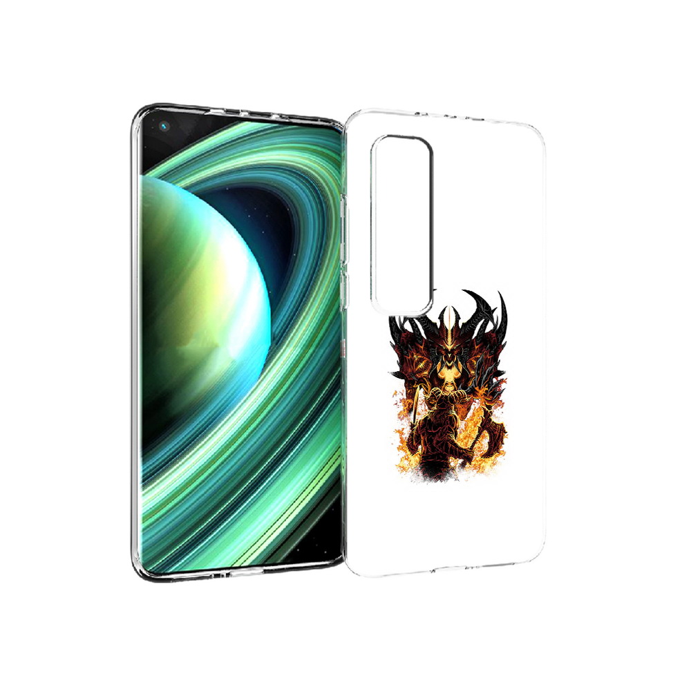 

Чехол MyPads Tocco для Xiaomi Mi 10 Ultra демон shadow fiend (PT156404.264.318), Прозрачный, Tocco