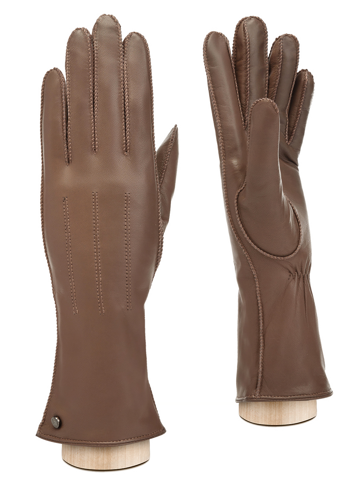 Перчатки женские Eleganzza OS01225 светло-коричневые р. 6,5