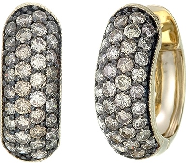 

Серьги с 74 бриллиантами из жёлтого золота Саргон E1040-2002, E1040-2002
