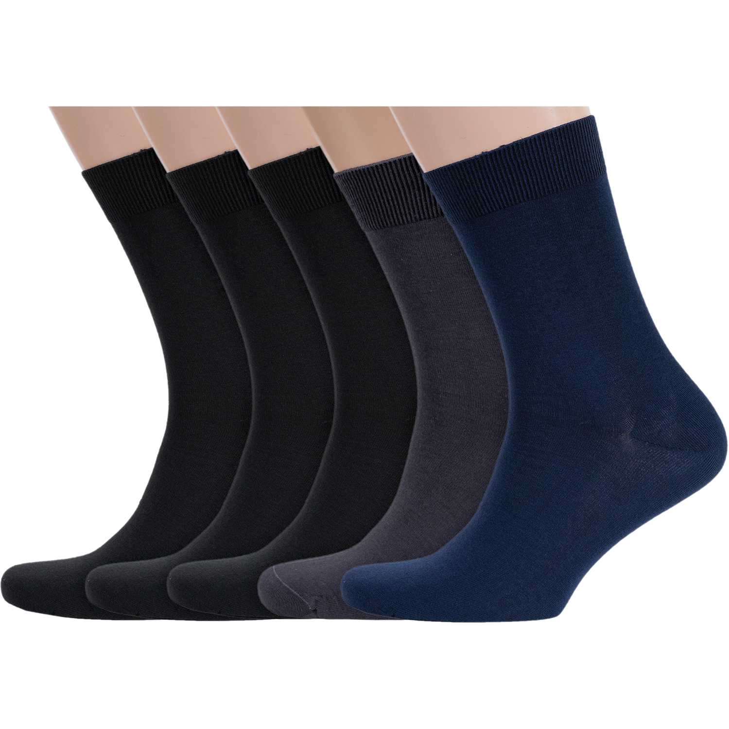 

Комплект носков мужских Rusocks 5-М-1134 черный/серый/синий 31, 5-М-1134