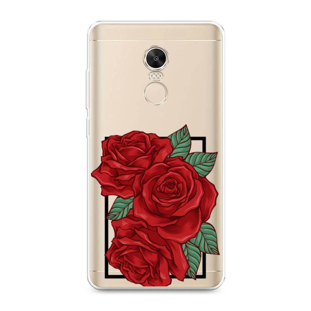 

Чехол на Xiaomi Redmi Note 4X "Три алые розы", Красный, 31950-2