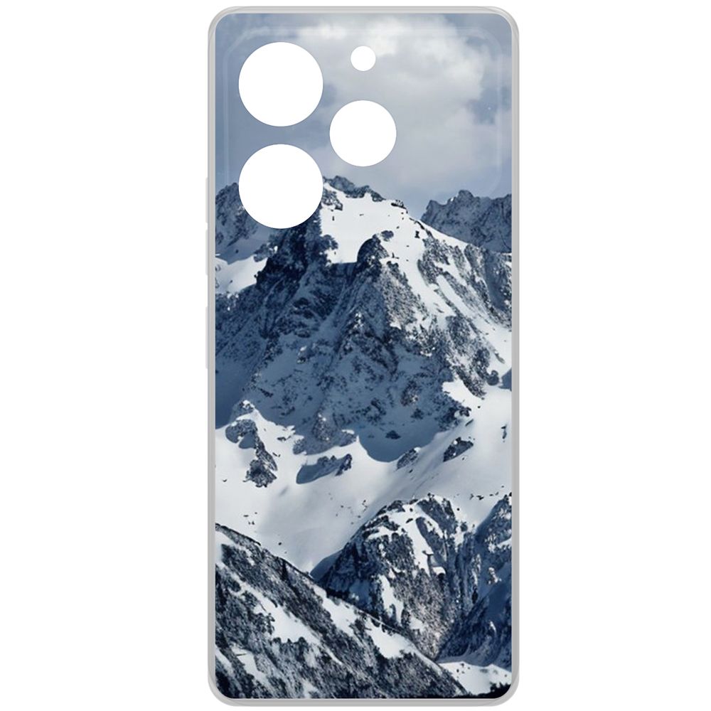 

Чехол-накладка Krutoff Clear Case Горы для TECNO Pova 6 Pro, Прозрачный